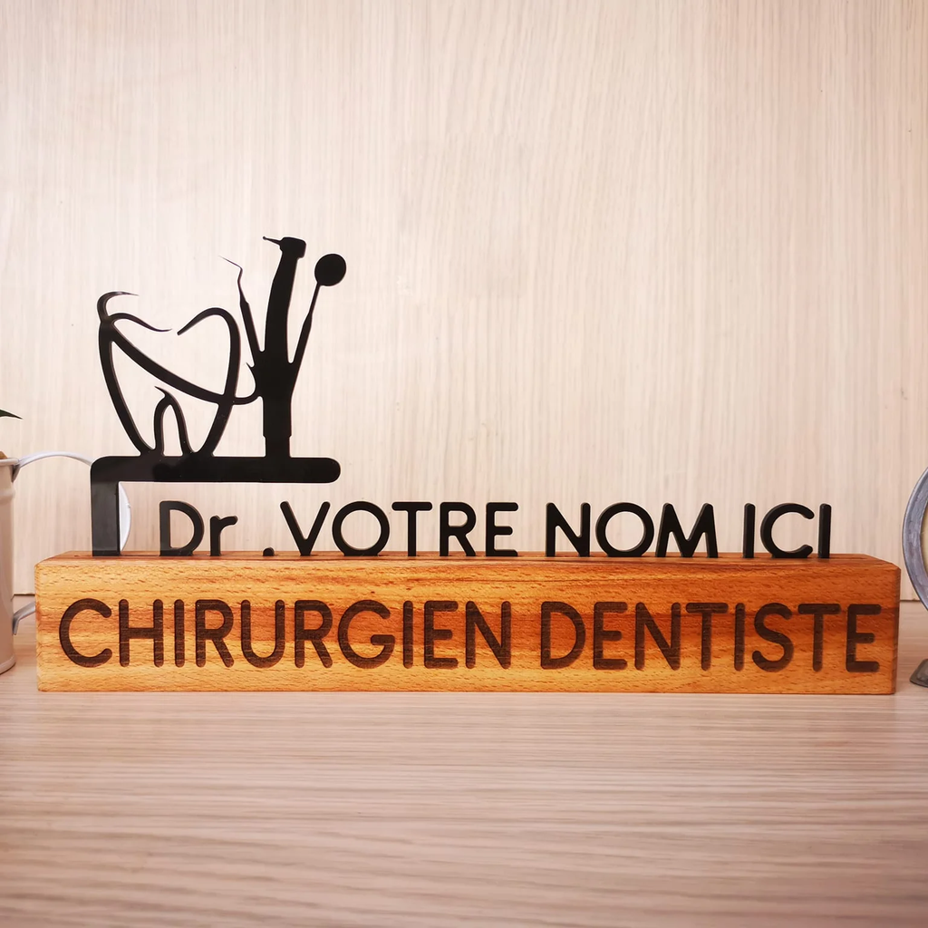 Porte-nom Bureau En wood