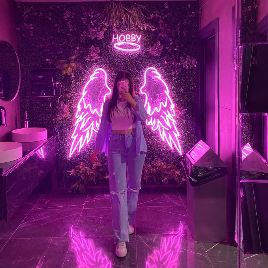 Angel Wings Néon Personnalisé | Enseigne LED Au Maroc
