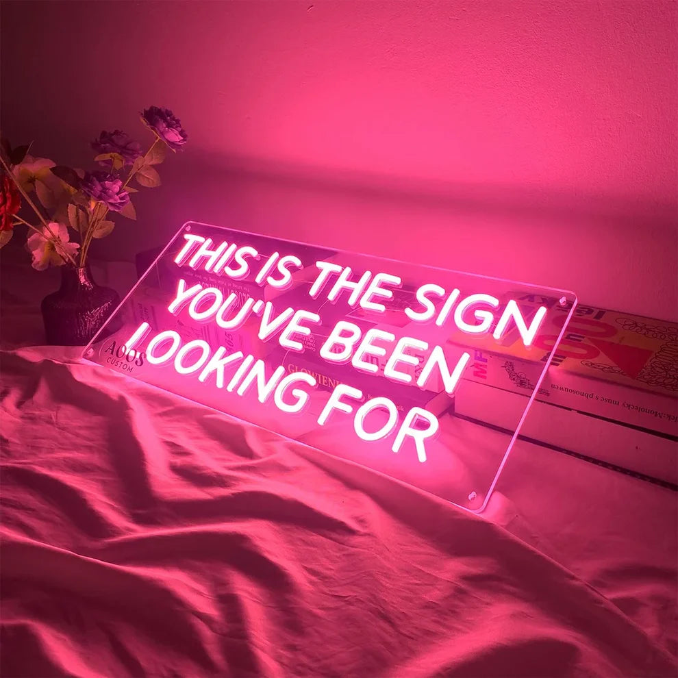 Custom Neon Sign, Personalized LED Signs, Battery Powered